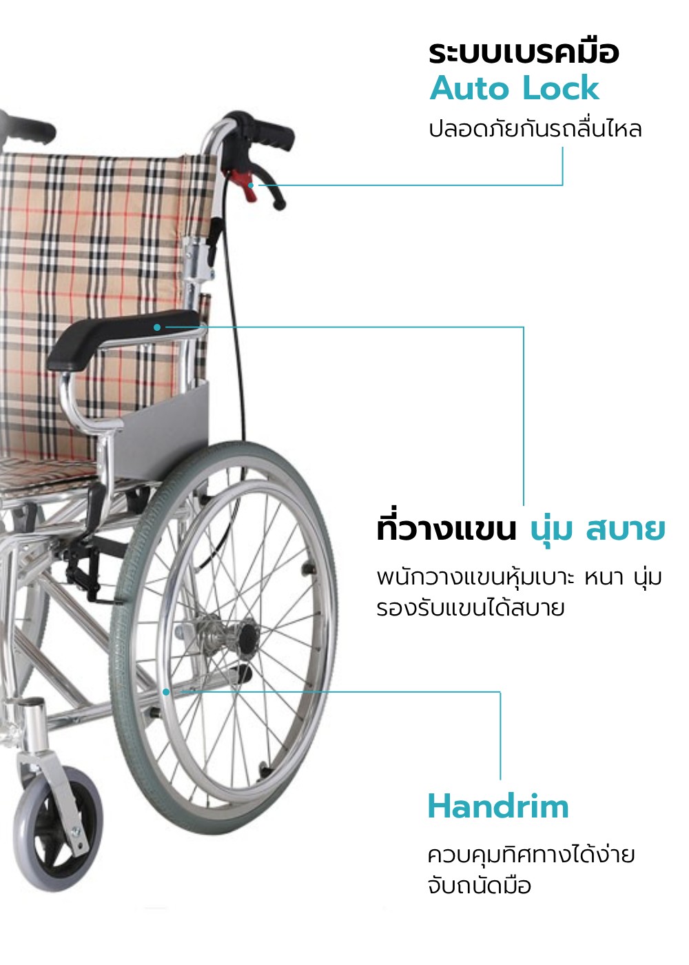 รถเข็นวีลแชร์ รุ่น ALICE