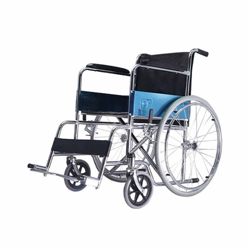 รถเข็นวีลแชร์ผู้สูงอายุ dy01809 medila wellness โครงโครเมียม