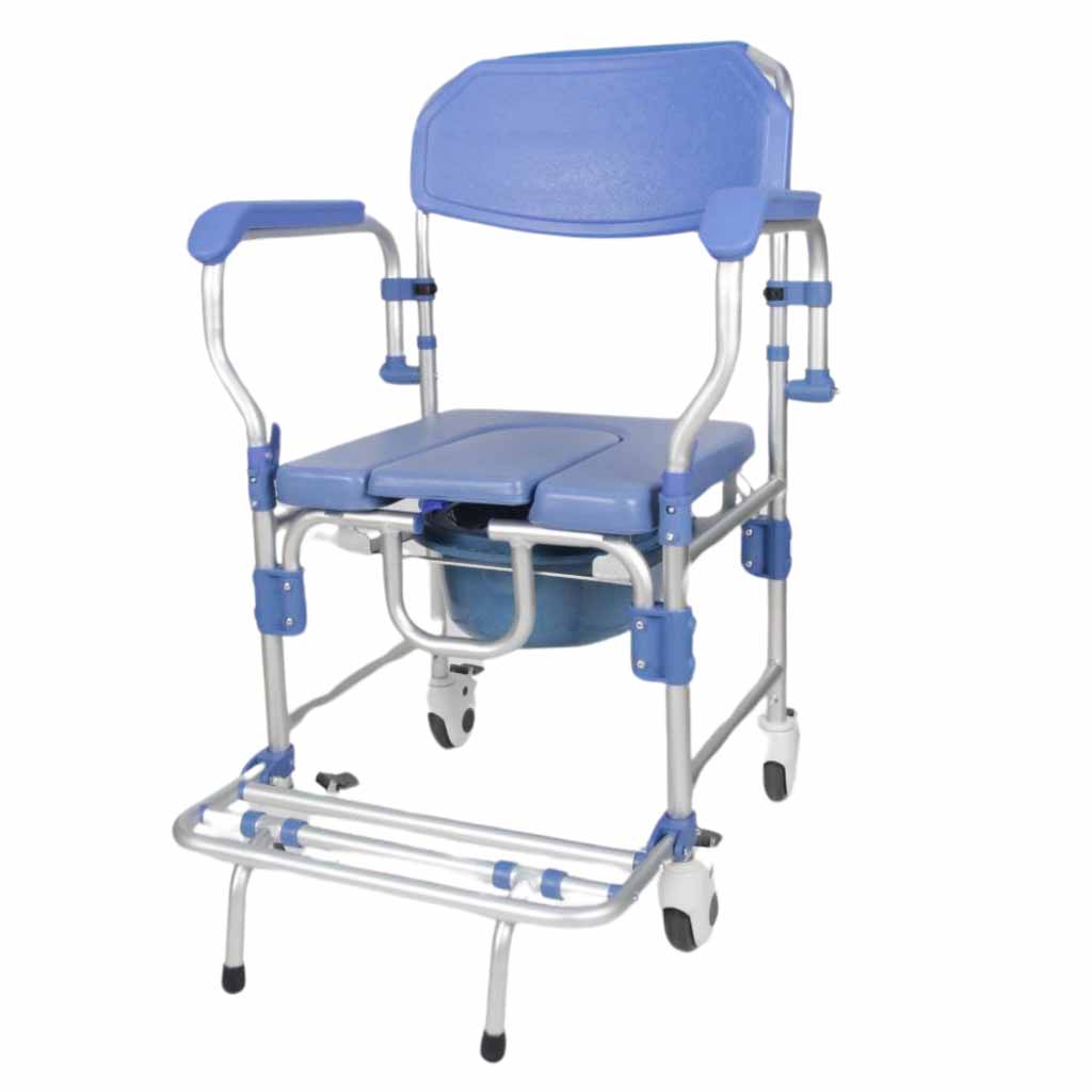 รถเข็นวีลแชร์พร้อมนั่งถ่าย อลูมิเนียม รุ่น BLUEBELL