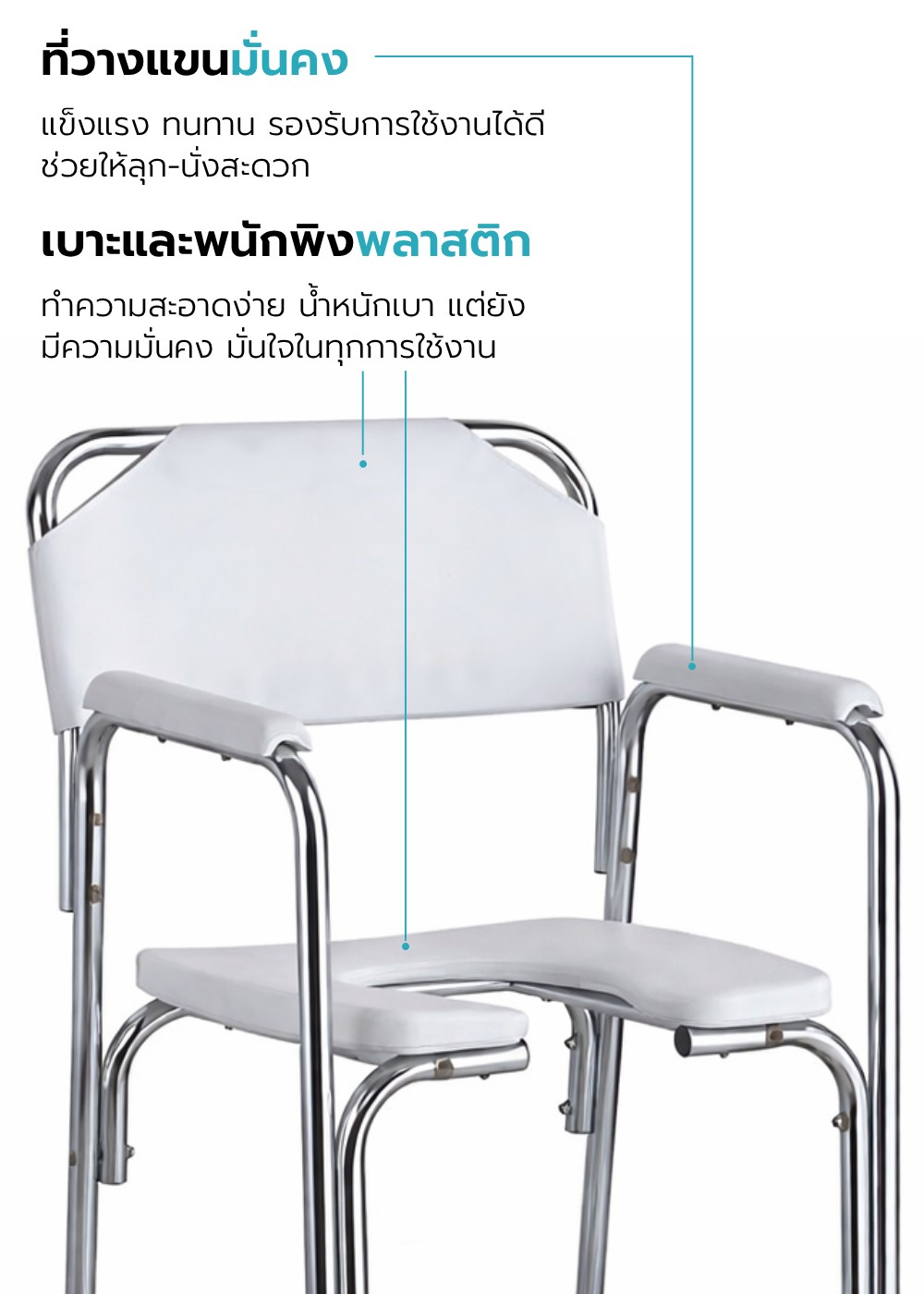 รถเข็นวีลแชร์นั่งถ่าย รุ่น CLAIRE