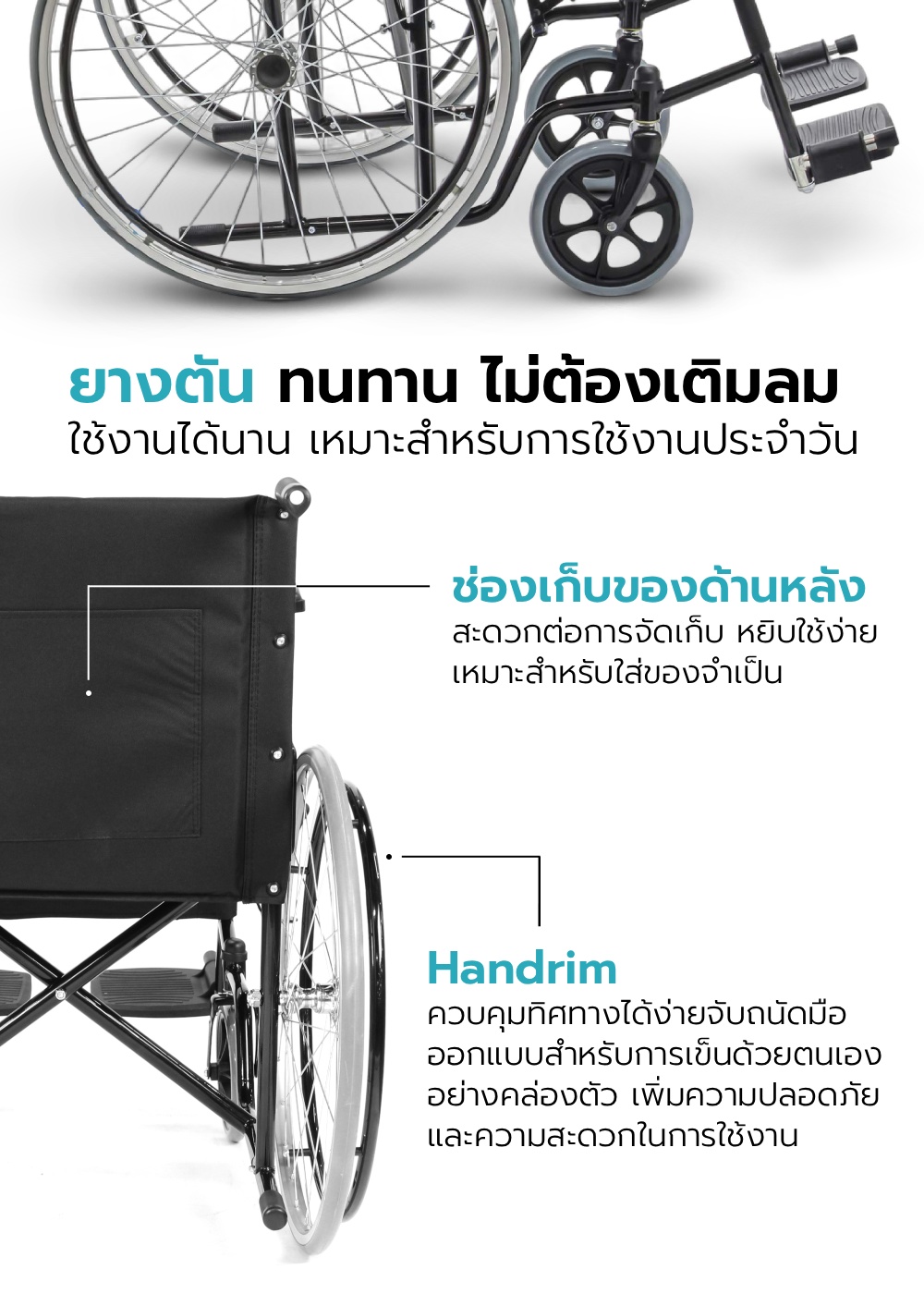 รถเข็นวีลแชร์ รุ่น LUKE