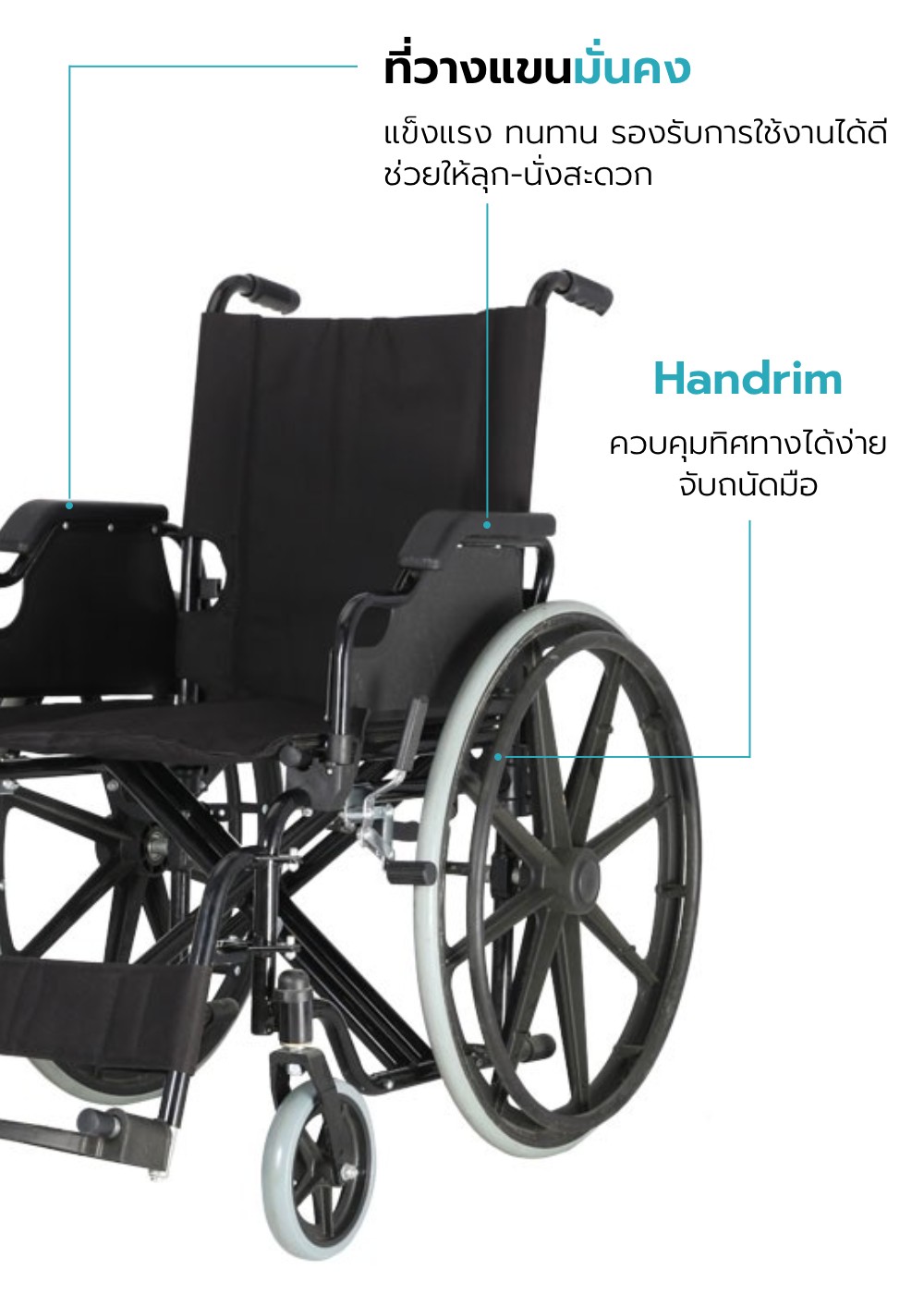 รถเข็นวีลแชร์ รุ่น GRACE