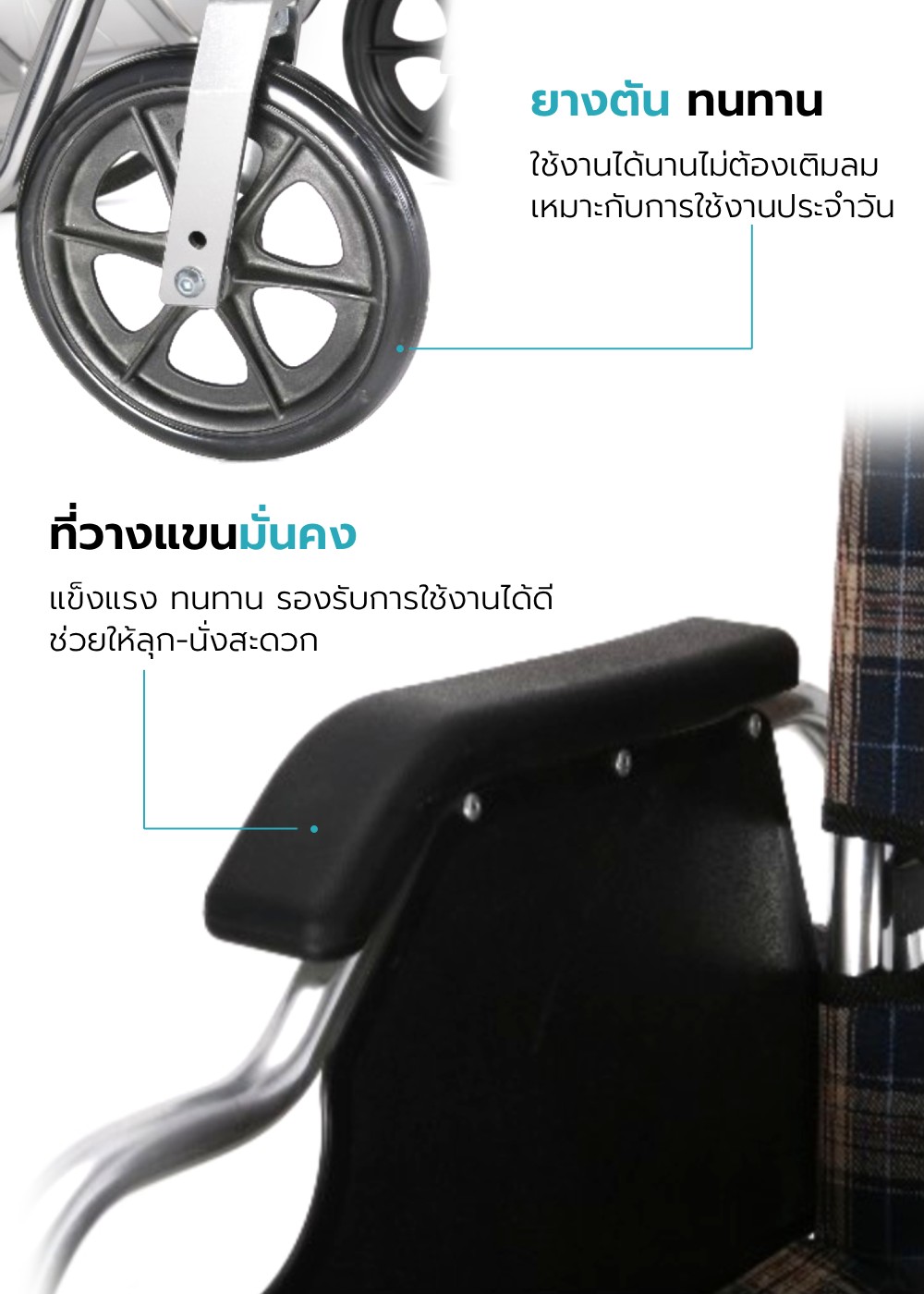 รถเข็นวีลแชร์ รุ่น LOGAN