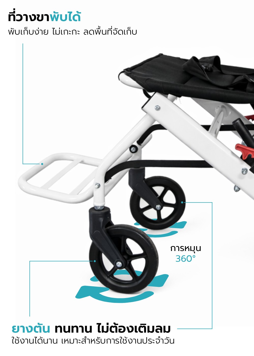 รถเข็นวีลแชร์ รุ่น MAGNOLIA