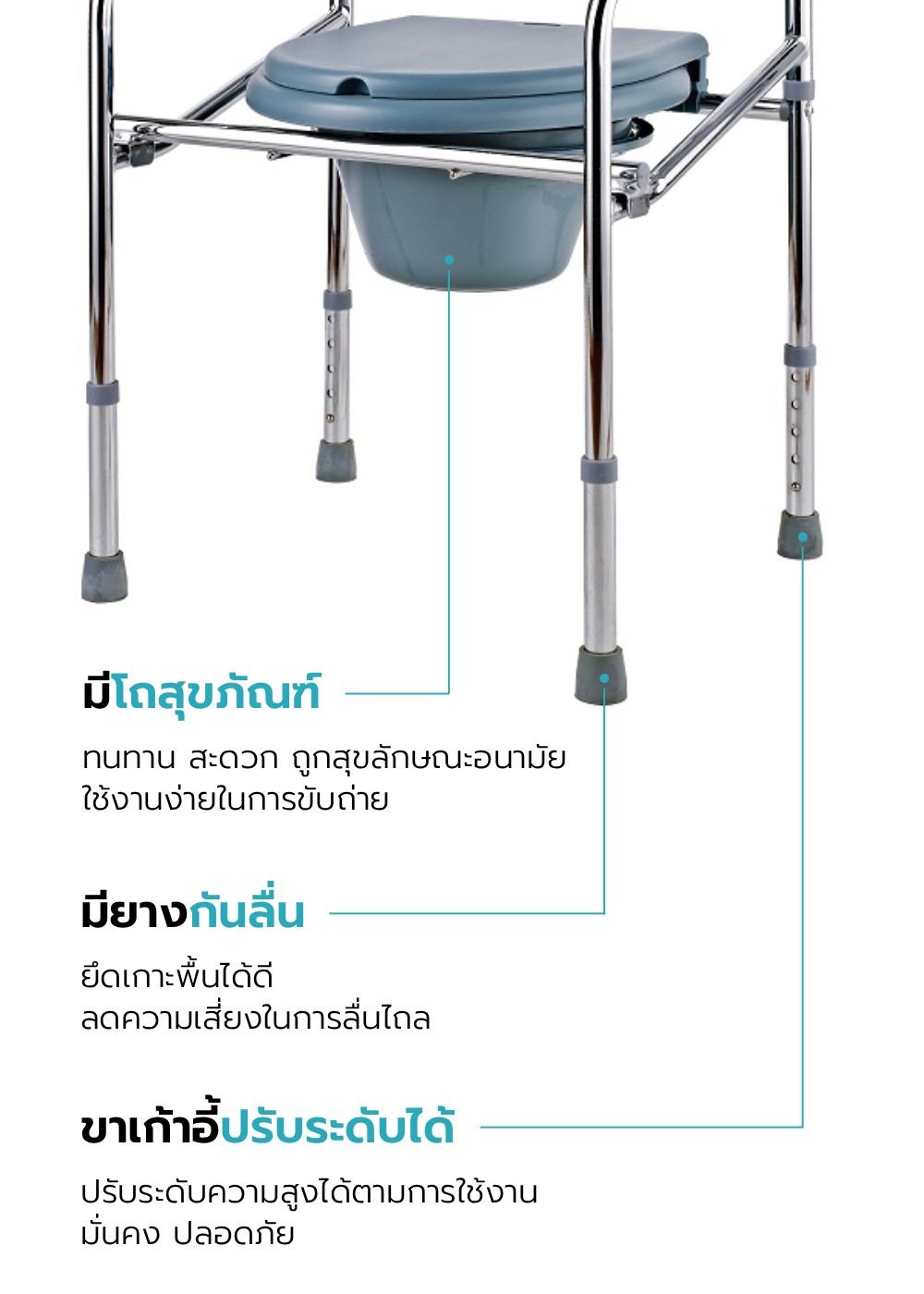 เก้าอี้นั่งถ่าย รุ่น NORA-ST