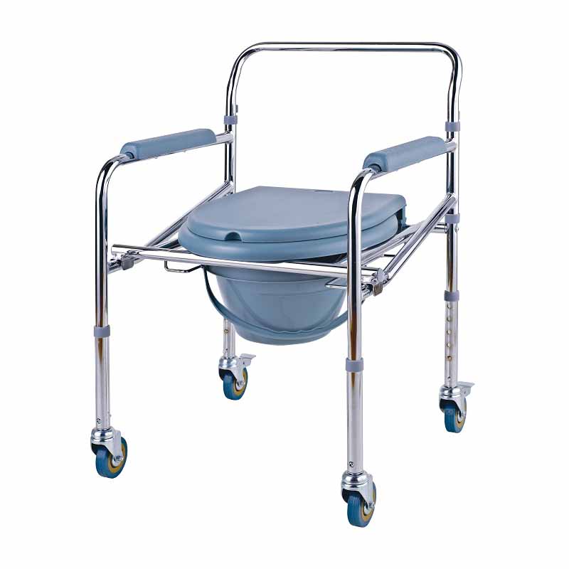 รถเข็นนั่งถ่ายผู้สูงอายุ ruby al medila wellness โครงสร้างอลูมิเนียม