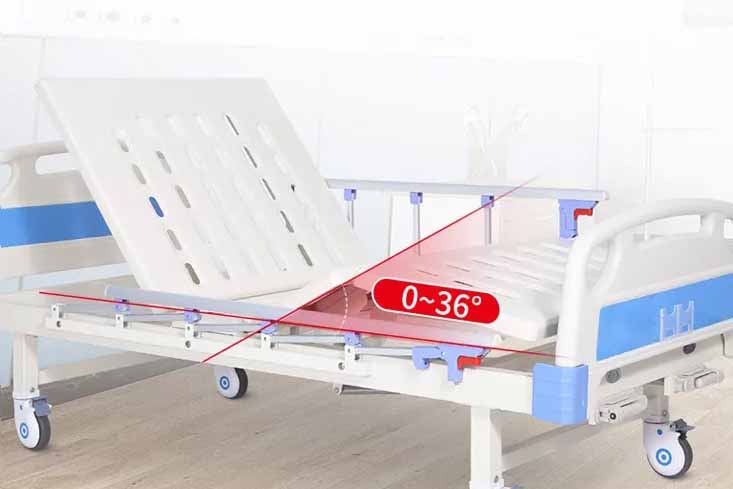 เตียงผู้ป่วยปรับระดับ weston 2 medila wellness มุมหน้า
